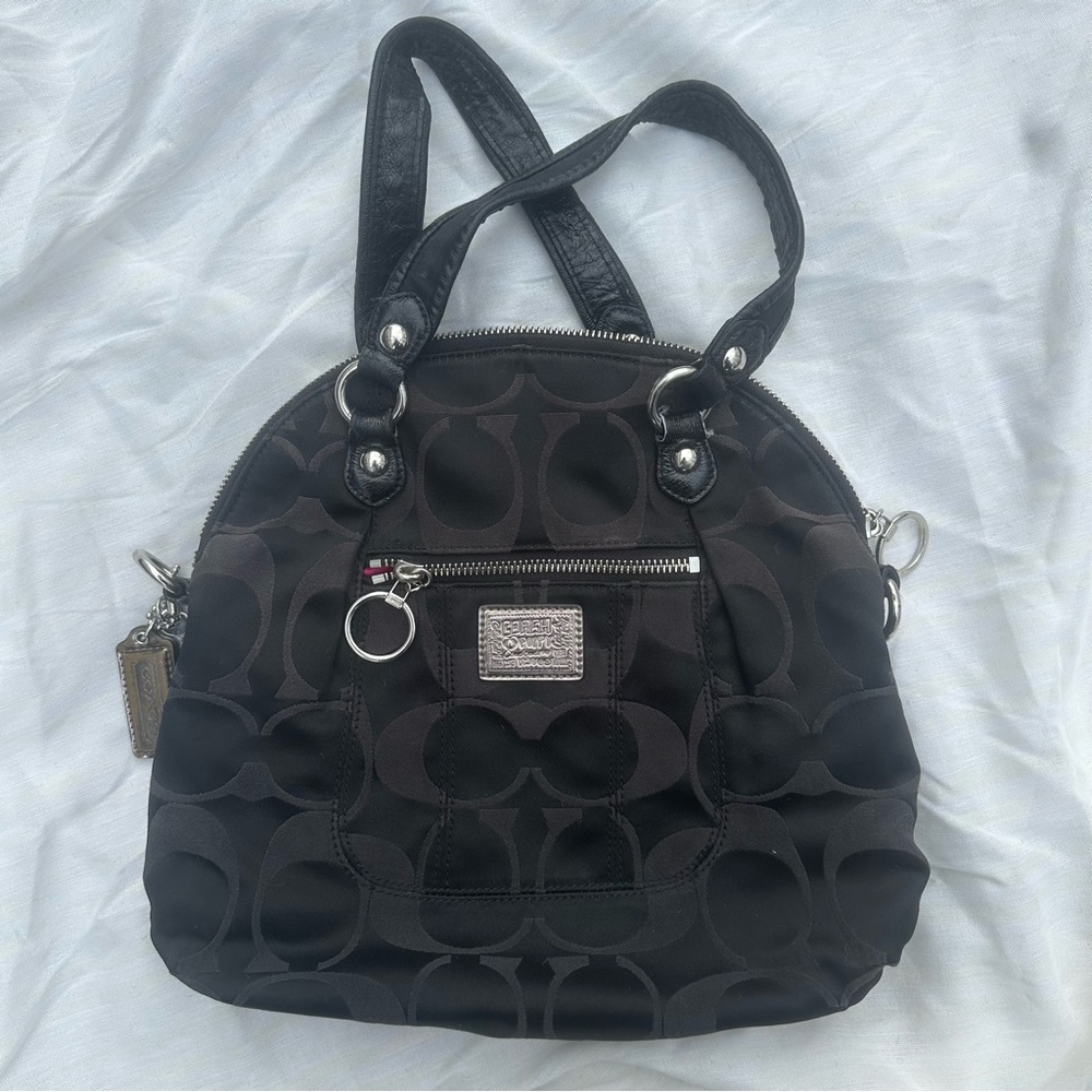 Coach Black Signature Handbag